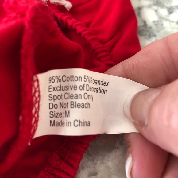 ❤️Red & White LOVE Doggie Dress with Ruffles❤️ - Picture 12 of 14